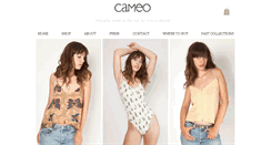 Desktop Screenshot of cameoclothingline.com